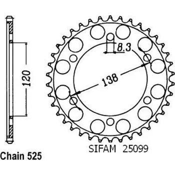 Auto-moto Sifam Rozeta pro Honda 25099CZ40