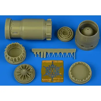 Plastikový model Aires 1/48 MiG-23BN early exhaust nozzle - opened (Trumpeter)