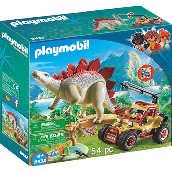 Stavebnice Playmobil Playmobil 9432 Výzkumné auto se stegosaurem