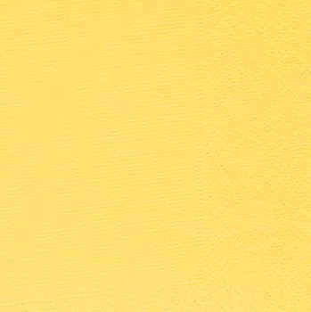 Papírový ubrousek Ubrousky 2-vrstvé, 33 x 33 cm žluté (50 ks)