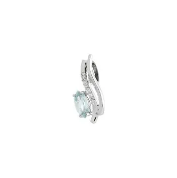 Přívěsek Přívěsek stříbrný Vlna se zirkony ze soupravy