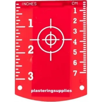 Terč pro zvýraznění laser. paprsku - červený