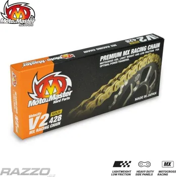 Řetěz na kolo Řetěz na motokros MotoMaster V2-428G Chain 130 článků