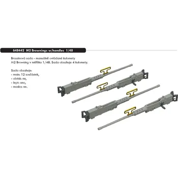 Volný čas Eduard 1/48 M2 Brownings w/handles