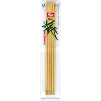 Příze Ponožkové jehlice Prym Bamboo 20 cm, velikost 4,0