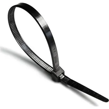 Stahovací páska Stahovací páska černá krátkodobě UV odolná, 77kg, pr.svazku 265mm, 9,0x920mm, 100ks v balení