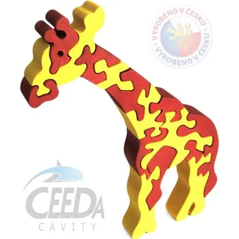Dřevěná hračka CEEDA DŘEVO Puzzle ŽIRAFA velké *DŘEVĚNÉ HRAČKY*