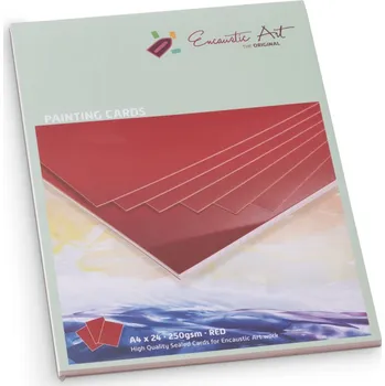 Barevný papír Enkaustický papír A4 barevný - A4 červený (12 ks)