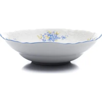 Thun 1794 Mísa kompotová, 19 cm, český porcelán, Bernadotte, pomněnky, Thun