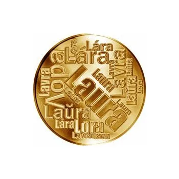 Česká jména - Laura - velká zlatá medaile 1 Oz