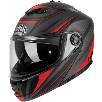 Helma na motorku Airoh Phantom-S Triplo červená/černá matná