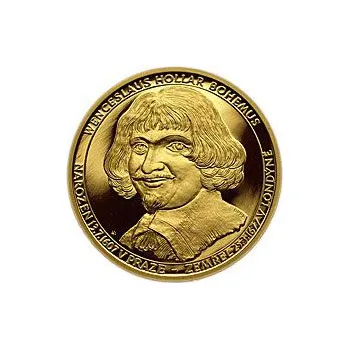 400 let od narození Václava Hollara a 330 let od jeho úmrtí. - zlatá 1 Oz b.k.