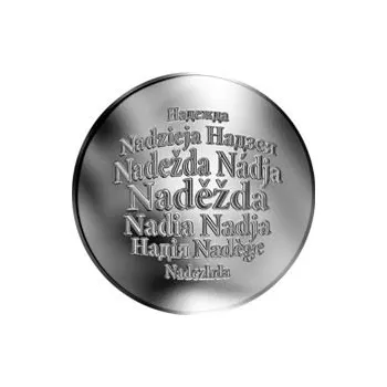 Česká jména - Naděžda - stříbrná medaile
