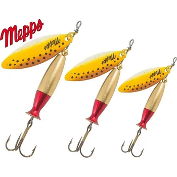 Umělá nástraha MEPPS rotační třpytka Aglia Long Heavy Brown Gold Red velikost: 3/24 g