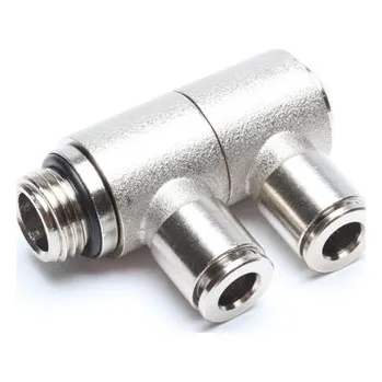 TA Technix nastavitelná fitinka s vnějším závitem 1/4" samcem a se dvěma výstupy pro hadičku 6 mm