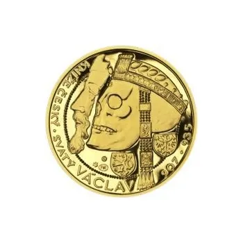 Relikvie sv. Václava - I. - 1/2 Oz zlato Proof
