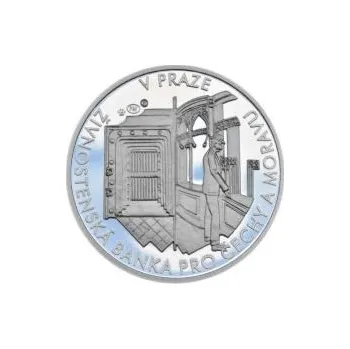 První česká banka - Živnostenská banka pro Čechy a Moravu - 1 Oz stříbro b.k.