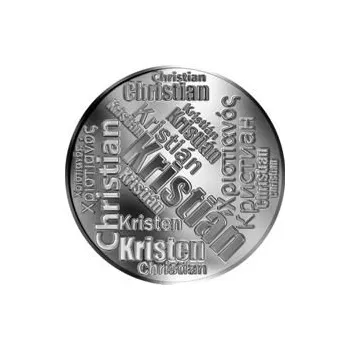 Česká jména - Kristián - velká stříbrná medaile 1 Oz