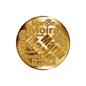 Česká jména - Marie - velká zlatá medaile 1 Oz