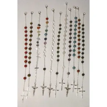 Náhrdelník Auto růženec barevný čakrový kamínky