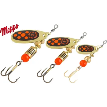 Nástraha MEPPS rotační třpytka Black Fury Gold Orange velikost: 2/4,5 g