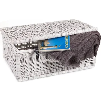 Kufr proutěný bílý Putnik IV.