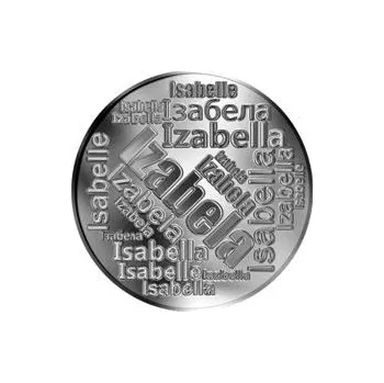 Česká jména - Izabela - velká stříbrná medaile 1 Oz