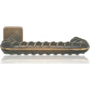 Dveřní kování M&T Klika Rocksor U pro Al. profily, Ms-K mosaz natur, madlo/klika L