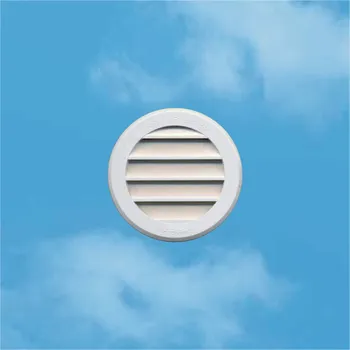 Větrací mřížka Edil Plast, Refax větrací mřížka kruhová se síťovinou VM 80 plast T8R - bílá
