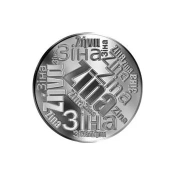 Česká jména - Zina - velká stříbrná medaile 1 Oz