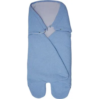 Fusak EKO fusak do autosedačky z pleteniny modrý