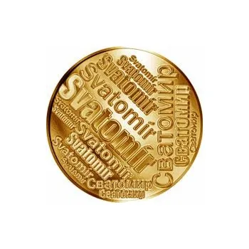 Česká jména - Svatomír - velká zlatá medaile 1 Oz