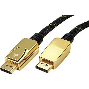 Video kabel ROLINE GOLD DisplayPort kabel v.1.4 (HBR3, 8K@30Hz), DP(M) - DP(M), 3m - 11.04.5922