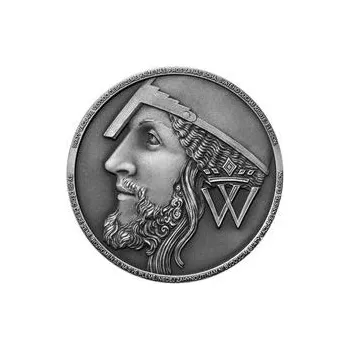 Svatováclavský chorál stříbro patina