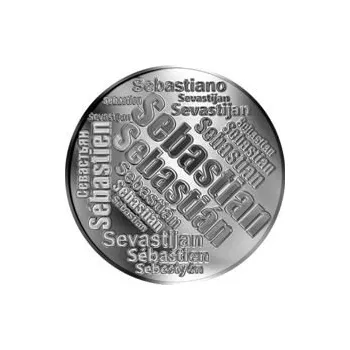 Česká jména - Sebastian - velká stříbrná medaile 1 Oz