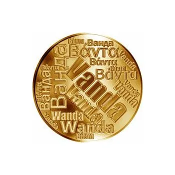 Česká jména - Vanda - velká zlatá medaile 1 Oz
