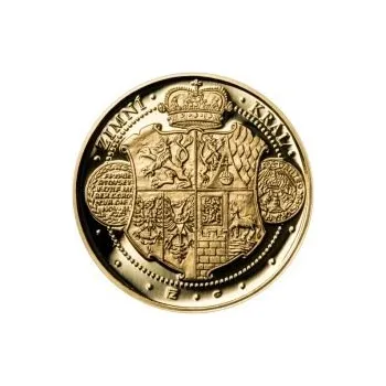 Sada zlatého dukátu a stříbrného odražku Korunovace Fridricha Falckého - b.k.