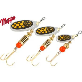 Umělá nástraha MEPPS rotační třpytka Black Fury Silver Jaune velikost: 0/2 g