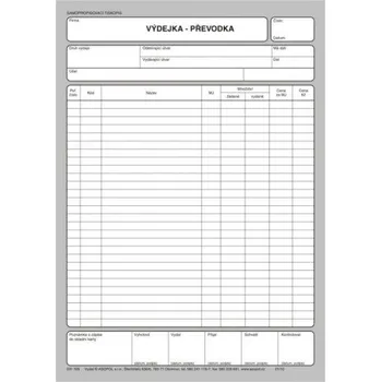 Tiskopis ASOPOL Výdejka- převodka