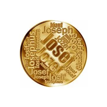 Česká jména - Josef - velká zlatá medaile 1 Oz