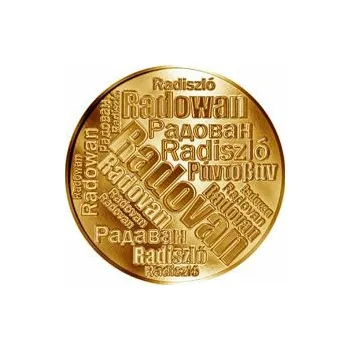 Česká jména - Radovan - velká zlatá medaile 1 Oz