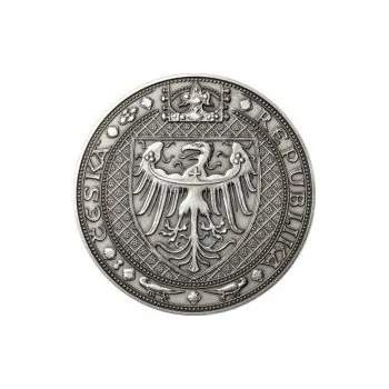 Nejkrásnější medailon IV. Karlštejn - 1 kg Ag patina