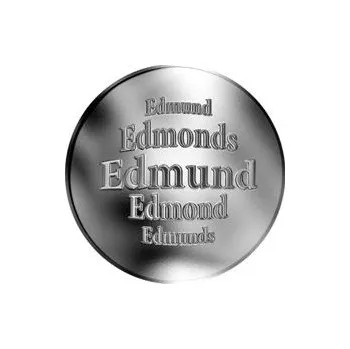 Slovenská jména - Edmund - velká stříbrná medaile 1 Oz