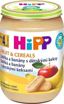 HiPP BIO Jablka a banány s dětskými keksy 6 x 190 g