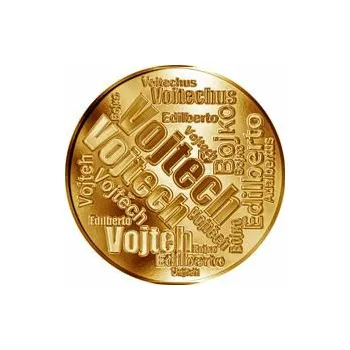 Česká jména - Vojtěch - velká zlatá medaile 1 Oz