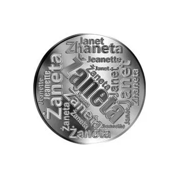 Česká jména - Žaneta - velká stříbrná medaile 1 Oz