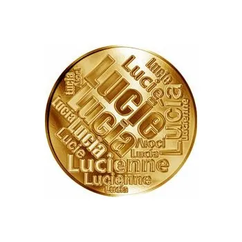 Česká jména - Lucie - velká zlatá medaile 1 Oz