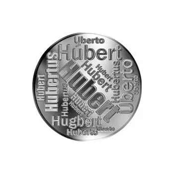 Česká jména - Hubert - velká stříbrná medaile 1 Oz