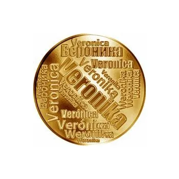 Česká jména - Veronika - velká zlatá medaile 1 Oz