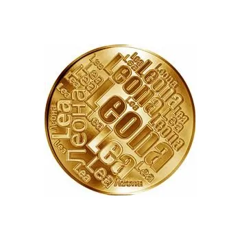 Česká jména - Leona - velká zlatá medaile 1 Oz